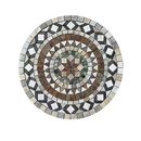 语森忆天然青石板防滑室外仿古地面砖文化石拼花圆盘庭院别墅花园风水盘 B款团团圆圆1.5米 其它