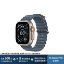 Apple/苹果 Watch Ultra 3 智能手表GPS+蜂窝款49毫米原色钛金属表壳铁锚蓝色海洋表带 MEWJ4CH/B