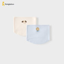 童泰（TONGTAI）婴儿护肚围宝宝一体式腹围男童女童护肚防凉无骨肚兜2件装蓝白