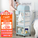 也雅（Yeya）婴儿置物架小推车宝宝用品收纳架月子零食架卧室玩具架食品级材质
