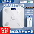 小米宝宝生态链体重秤体脂秤电子秤秤体重智能体脂秤称重精准宿舍家用精准 米家APP-白色体脂秤-充电款 260*260