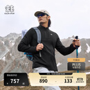 KOLON SPORT/可隆户外长袖T恤 男子吸湿排汗抗菌半拉链内搭上衣 LHZT5WNT11-BK 黑色 XL 180/100A