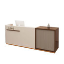 诧寂风藤编服装店吧台民宿瑜伽馆前台接待台简约美容院收银台柜台 定制款式与转角尺寸联系客服 500x60x100cm