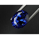 世溪2025七夕礼物坦桑石裸石蓝宝石收藏级坦桑蓝蛋形宝石粉礼物 3x5mm椭圆形