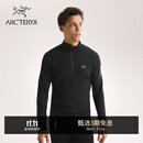 ARC'TERYX始祖鸟 RHO MERINO WOOL ZIP NECK 男子 内层长袖上装 BLACK/黑色 M