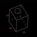 德斯格 154P废料加固定 400*300*330mm 金属烤漆(Te用)