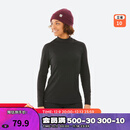 迪卡侬（DECATHLON）滑雪快干透气排汗加厚保暖滑雪打底OVW1 【女士升级款加绒加厚】黑色上装 L