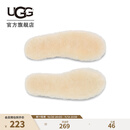 UGG 秋季女士配饰舒适简约保暖茸茸羊毛鞋垫 1101443 NAT | 自然白色 36码