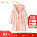 巴拉巴拉balaOne儿童浴巾男女童宝宝卡通连帽浴袍牛奶绒居家208925191201