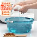 ESIKIN洗脸盆大号含把手38cm泡脚洗脚盆洗衣盆加厚塑料盆洗菜盆颜色随机