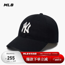 MLB帽子男女情侣棒球帽软顶鸭舌帽秋冬运动帽四季3ACP6601N-50BKS-F