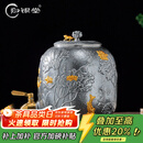 归银堂纯银水缸高工錾刻荷塘锦鲤足银999储水缸家用高端净收藏送礼 4500ml+证书