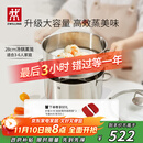 双立人（ZWILLING）蒸锅双层不锈钢汤锅蒸笼煲汤蒸馒头锅大容量Nova plus套装28cm