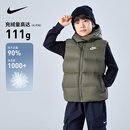NIKE  耐克童装男女童羽绒马甲冬季新款儿童可拆卸连帽上衣