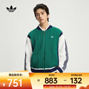 阿迪达斯 （adidas）Originals三叶草男子RS U CARDIGAN复古棒球风撞色运动宽松针织衫 KS5962 L
