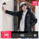 adidas舒适休闲保暖棉服男装秋冬新款阿迪达斯官方轻运动   黑色   L