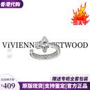 VVIENNE WESTLOCK【代购现货】西太后WESTLOCK土星造型 开口戒方晶锆石 戒指女款送 标准