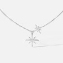 APM Monacobaby双流星六芒星银项链情侣颈链礼物送女友毛衣链