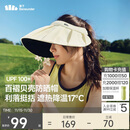 蕉下（beneunder）遮阳帽子防晒帽女防紫外线太阳帽贝壳空顶帽便携BM561白