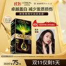 欧莱雅臻萃精油染染发剂 盖白发染发膏3.0青木黑褐【双十一最后一天】