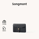 Songmont山下有松循迹系列钱包设计师款皮夹短款卡包夹礼物男女零钱包 烟墨黑 预售11天