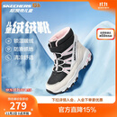 Skechers斯凯奇儿童绒绒靴儿童搭扣加绒靴子女童雪地靴保暖棉鞋664200L