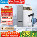 美的（Midea）【白泽Max 1200G】0阻垢剂净水器国家补贴家用 6年RO反渗透厨下式直饮过滤净水机 触控屏双出水