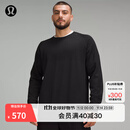 lululemon丨Engineered Warmth 男士长袖圆领运动衫 LM3CLLS 黑/黑 S