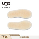 UGG 秋季女士配饰舒适简约保暖茸茸羊毛鞋垫 1101443 NAT | 自然白色 37码