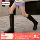 HUNTER【修饰腿型】户外露营女鞋Refined防水防滑高筒靴长筒靴网红女靴 黑色BLK/哑光 38