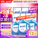 蓝月亮深层洁净洗衣液 薰衣草香 2kg*2+1kg+500g*7补充装 强效去渍
