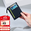 高尔夫GOLF男士卡包男银行卡片包女多卡位卡套青年驾驶证套轻薄卡包大容量卡夹5V716324J蓝配灰