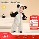 巴拉巴拉婴儿连体衣秋冬装宝宝外出抱衣爬服2025保暖绒感萌趣209425120201