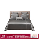 爱慕皇锦重磅真丝被套四件套-素色HJ11813 烟灰色 均码