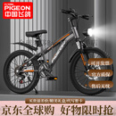 飞鸽青少年自行车6-12-18岁男女学生中大儿童赛级山地车灰22寸变速辐 【注：按照需求拍以下规格】 18寸 单速辐条轮 身高120-140cm
