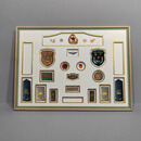 景秀姜山退伍纪念品送战友军模摆件装裱 军衔军旅退役留念相框 全套纪念框 定制请联系客服