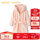 巴拉巴拉balaOne儿童浴巾男女童宝宝卡通连帽浴袍牛奶绒居家208925191201