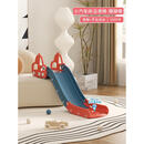 迈奇儿童室内滑滑梯宝宝床上滑梯大沙发小孩玩具床沿小型简易滑梯 小汽车橙总长160cm全高护栏+音