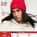 GAP女装2025秋季新款撞色Logo宽松抓绒套头连帽衫卫衣上衣792499 浅灰白 M (165/88A) 亚洲尺码