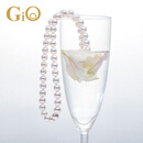 GiO珠宝 Akoya海水珍珠项链18K金真科研Rose天女送老婆 真科研极光天女18K金扣 6.5-7mm