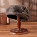 2025新款欧美风百搭时尚高级秋冬保暖加厚洋气CSqy复古贝雷帽jd 咖啡色