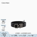 Calvin KleinJeans男士真皮休闲双面ck金属字母带头牛皮腰带节日礼物HC551H19