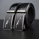 Maza Honguan轻奢男士鳄鱼皮皮带男真皮商务青年自动扣腰带裤带男 150cm联系客服定制 145cm 联系在线客服【领优惠券】