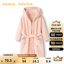 巴拉巴拉balaOne儿童浴巾男女童宝宝卡通连帽浴袍牛奶绒居家208925191201