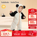 巴拉巴拉婴儿连体衣秋冬装宝宝外出抱衣爬服2025保暖绒感萌趣209425120201