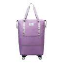 【滑轮旅行包】大容量防刮防水干湿分离开学旅行出差一箱搞定969 紫罗兰