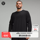 lululemon丨Engineered Warmth 男士长袖圆领运动衫 LM3CLLS 黑/黑 S
