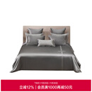 爱慕皇锦重磅真丝被套四件套-素色HJ11813 烟灰色 均码