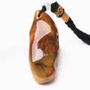 世溪天然翡翠大马坎原石手把件A货黄翡缅甸玉器把玩件特色礼品 件特色