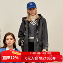 ELAND【经典长期主义】羊毛衣恋毛呢外套女休闲大衣2025秋季新款 EEJWF4TE01灰色(15)Grey XS /155